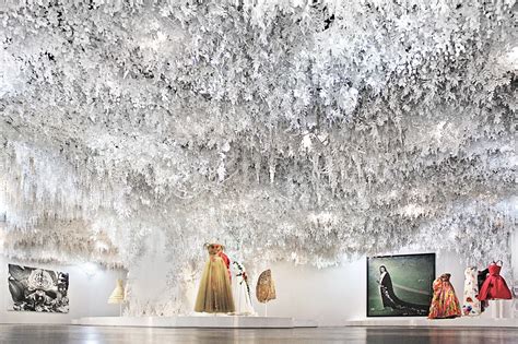 dior paris rose installation|dior paper flowers artists.